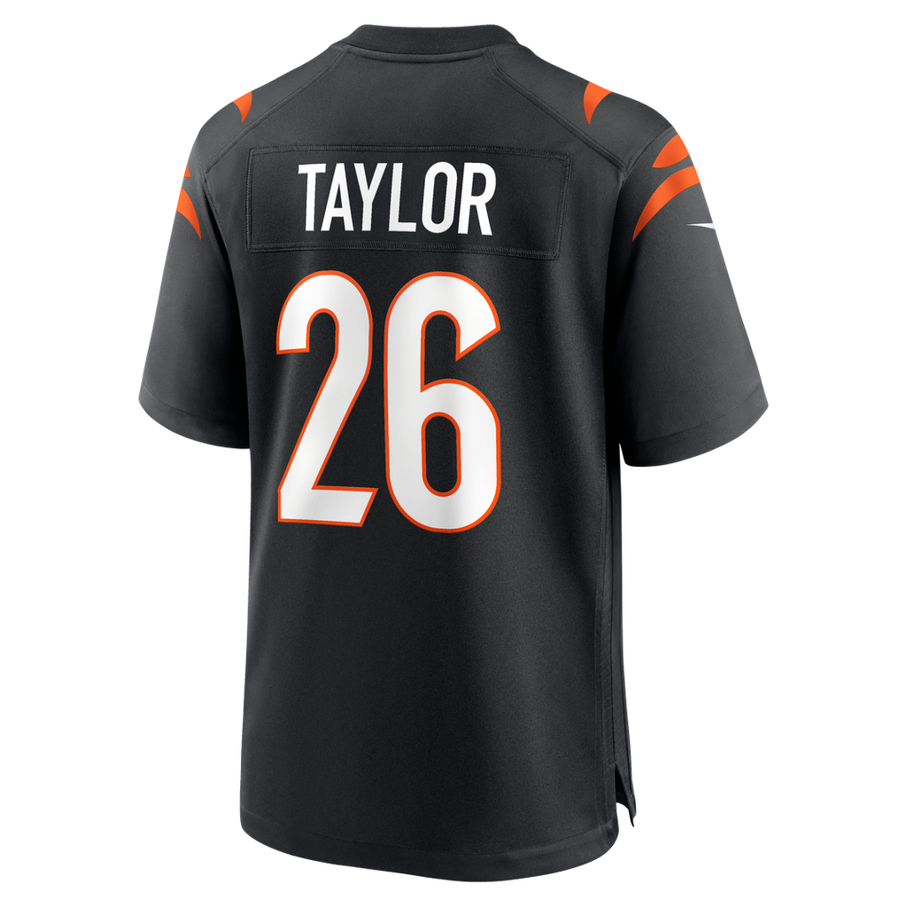 Cincinnati Bengals Ja'Sir Taylor Nike Black Team Game Jersey