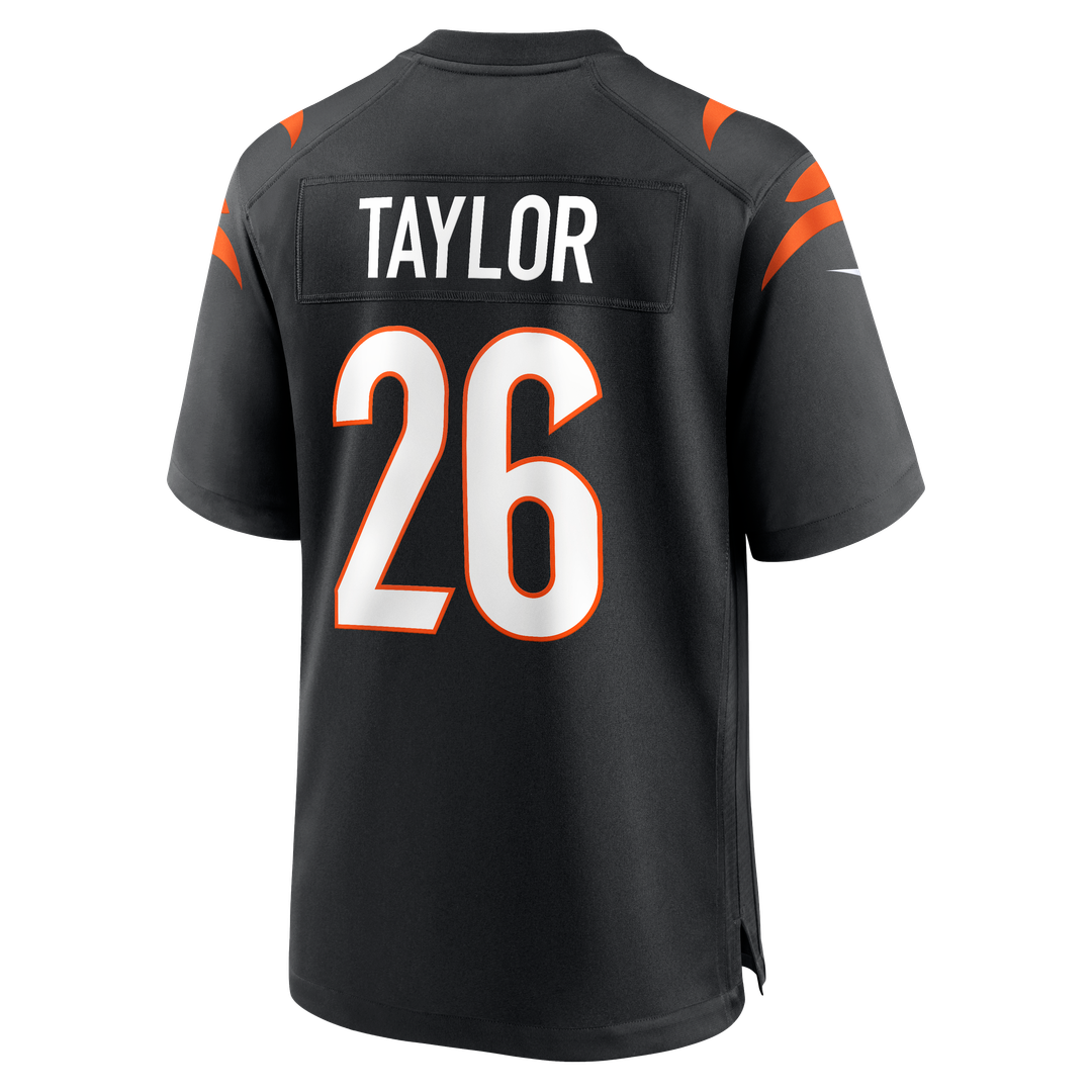 Cincinnati Bengals Ja'Sir Taylor Nike Black Team Game Jersey