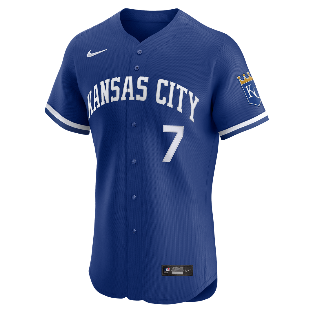 Kansas City Royals Bobby Witt Jr. Nike Royal Alternate 2 Elite Player Jersey