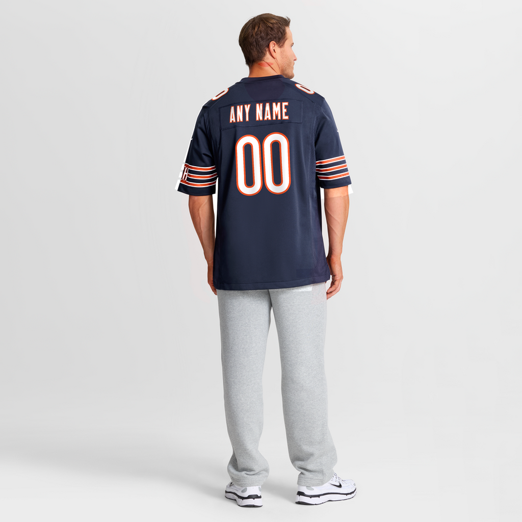 Chicago Bears Nike White Custom Game Jersey