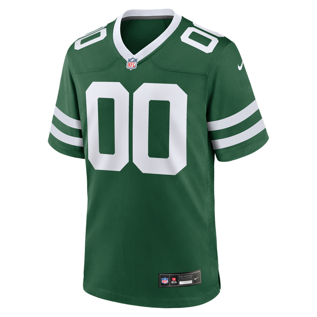 New York Jets Nike Legacy Black Alternate Custom Game Jersey