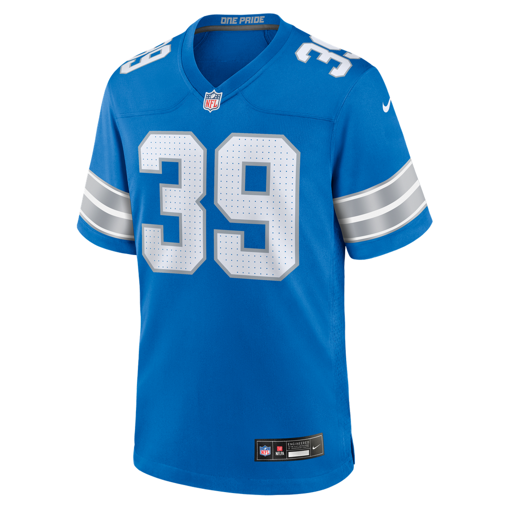 Detroit Lions Jake Bates Nike Blue Team Game Jersey