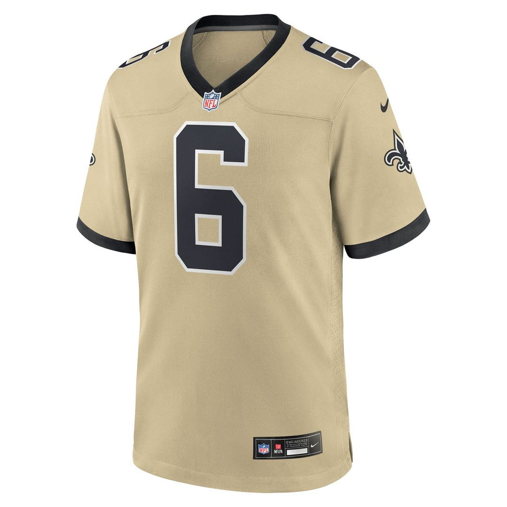 New Orleans Saints Tyler Shough Nike Black Game Jersey