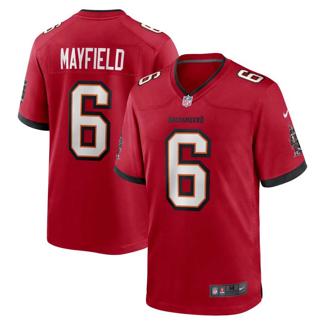Tampa Bay Buccaneers Baker Mayfield Nike Pewter Alternate Game Player Jersey