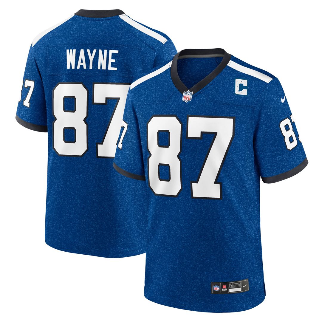 Indianapolis Colts Reggie Wayne Nike Royal Retired Player Game Jersey