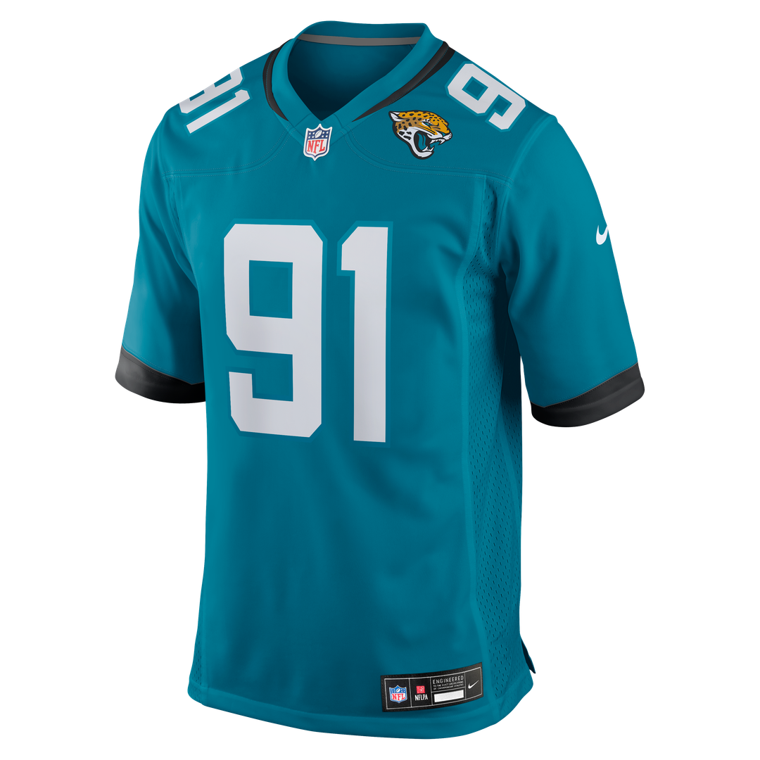 Jacksonville Jaguars Arik Armstead Nike Teal Team Game Jersey
