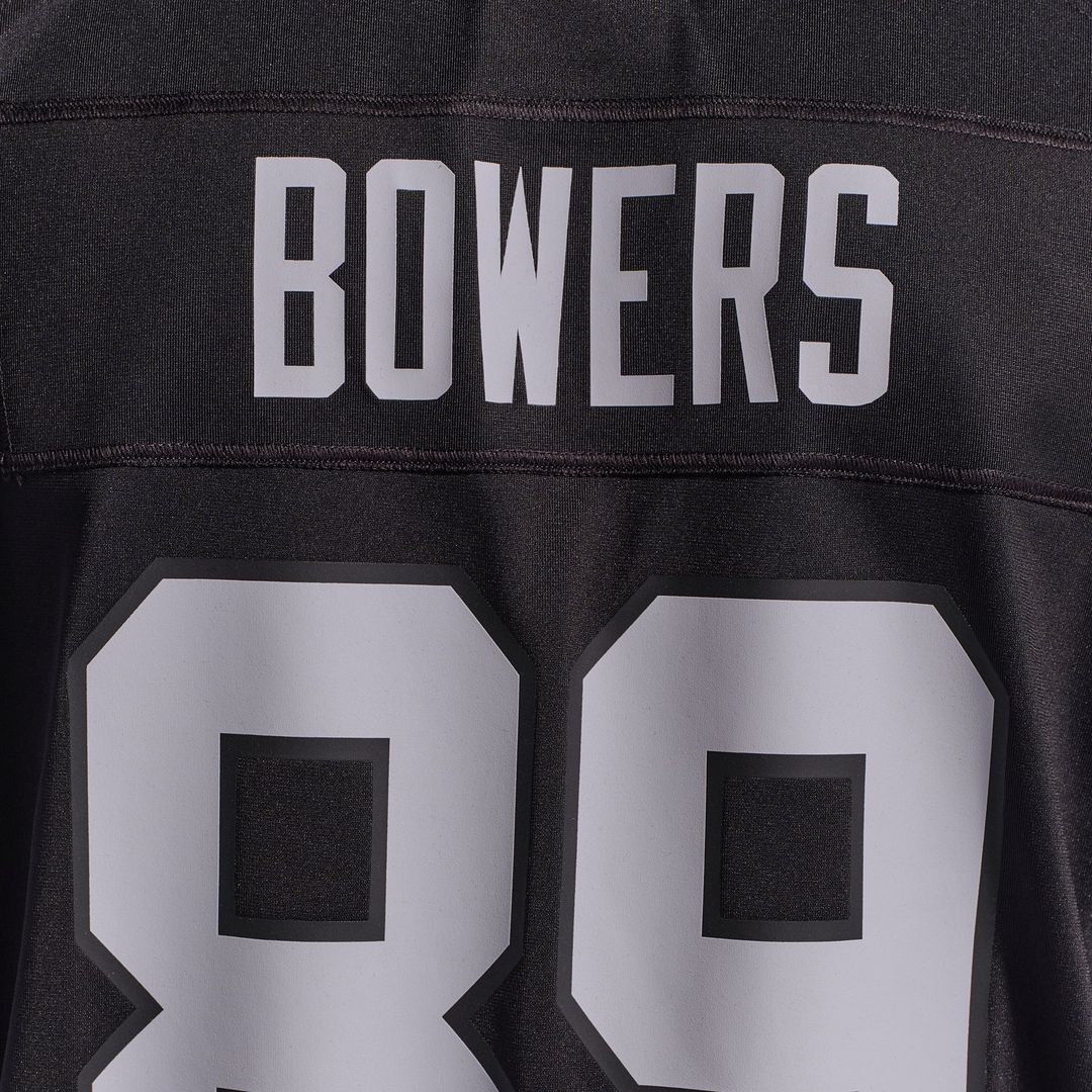 Las Vegas Raiders Brock Bowers Nike Black Player Game Jersey