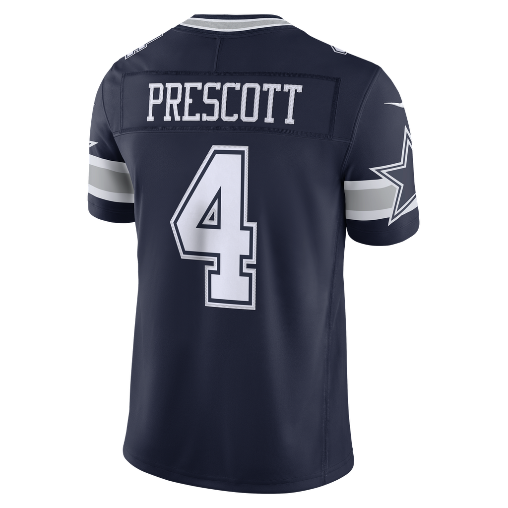 Dallas Cowboys Dak Prescott Nike Navy Team Vapor F.U.S.E. Stitched Limited Jersey