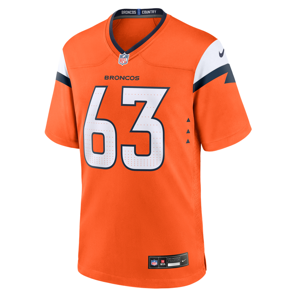 Denver Broncos Alex Palczewski Nike Orange Team Game Jersey