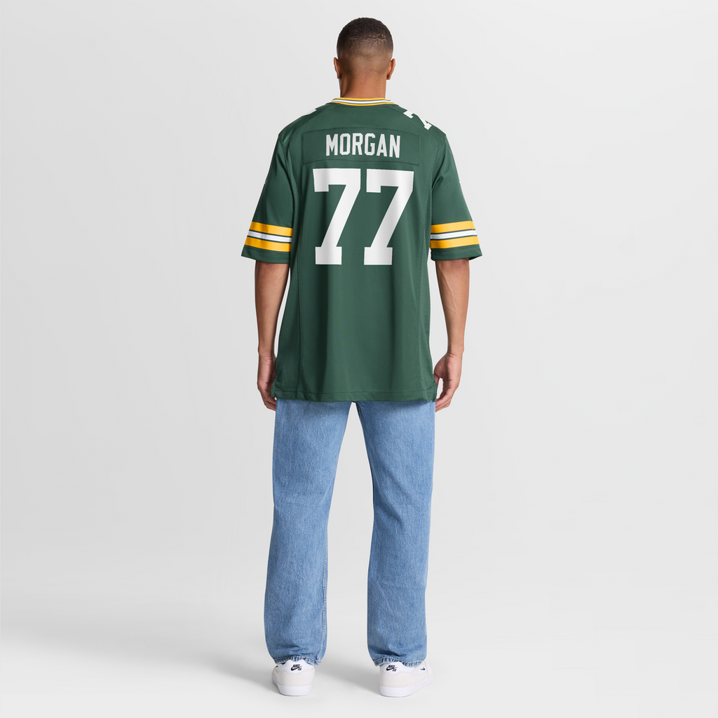 Green Bay Packers Jordan Morgan Nike Green Player Game Jersey
