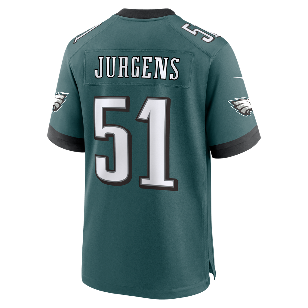 Philadelphia Eagles Cam Jurgens Nike Midnight Green Team Game Jersey