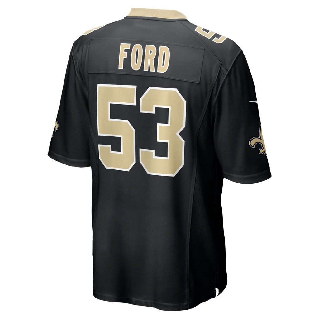 New Orleans Saints Jaylan Ford Nike Black Game Jersey