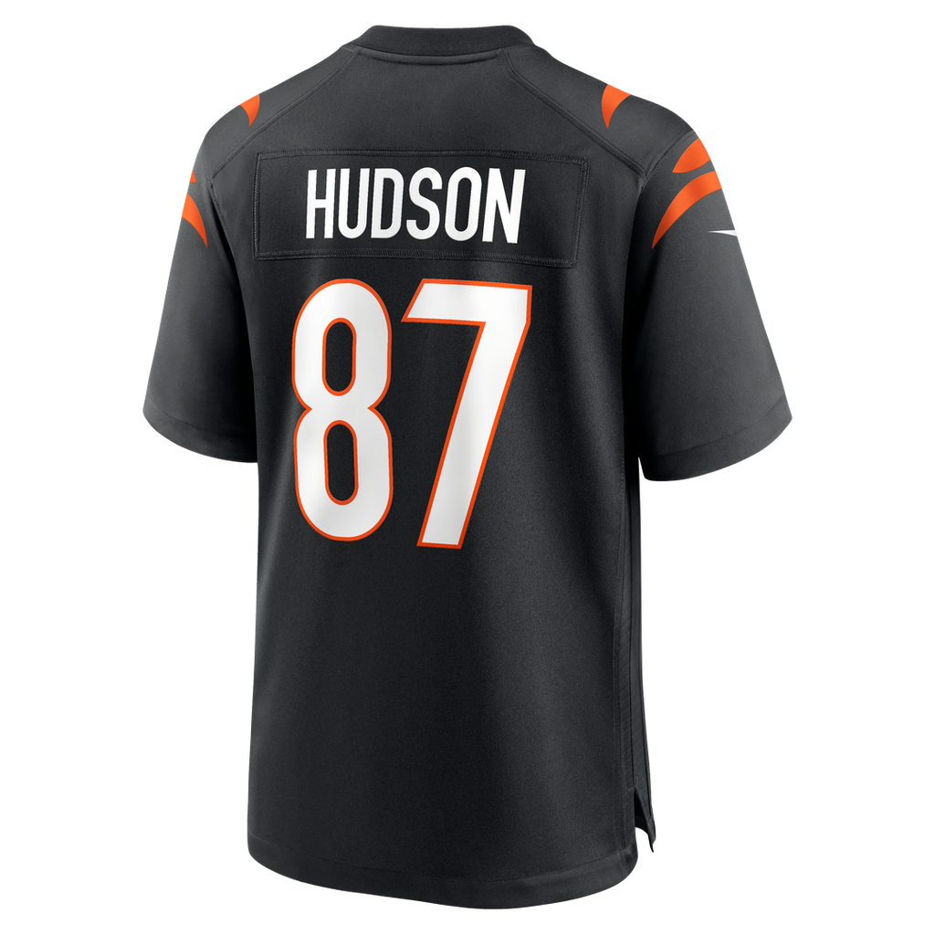 Cincinnati Bengals Tanner Hudson Nike Black Home Game Player Jersey