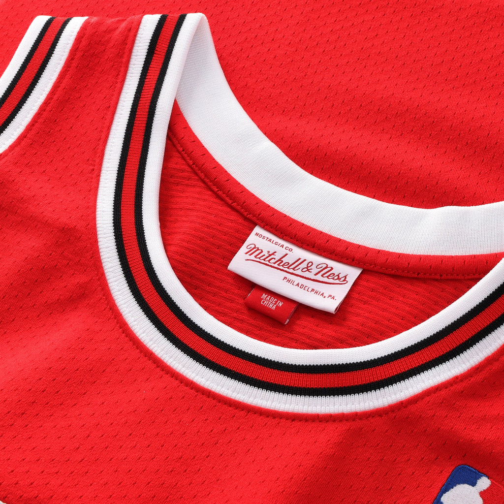 Chicago Bulls Michael Jordan 1994-95 Road 45 Authentic Jersey By Mitchell & Ness - Red