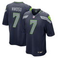 Seattle Seahawks Uchenna Nwosu Nike College Navy Team Game Jersey