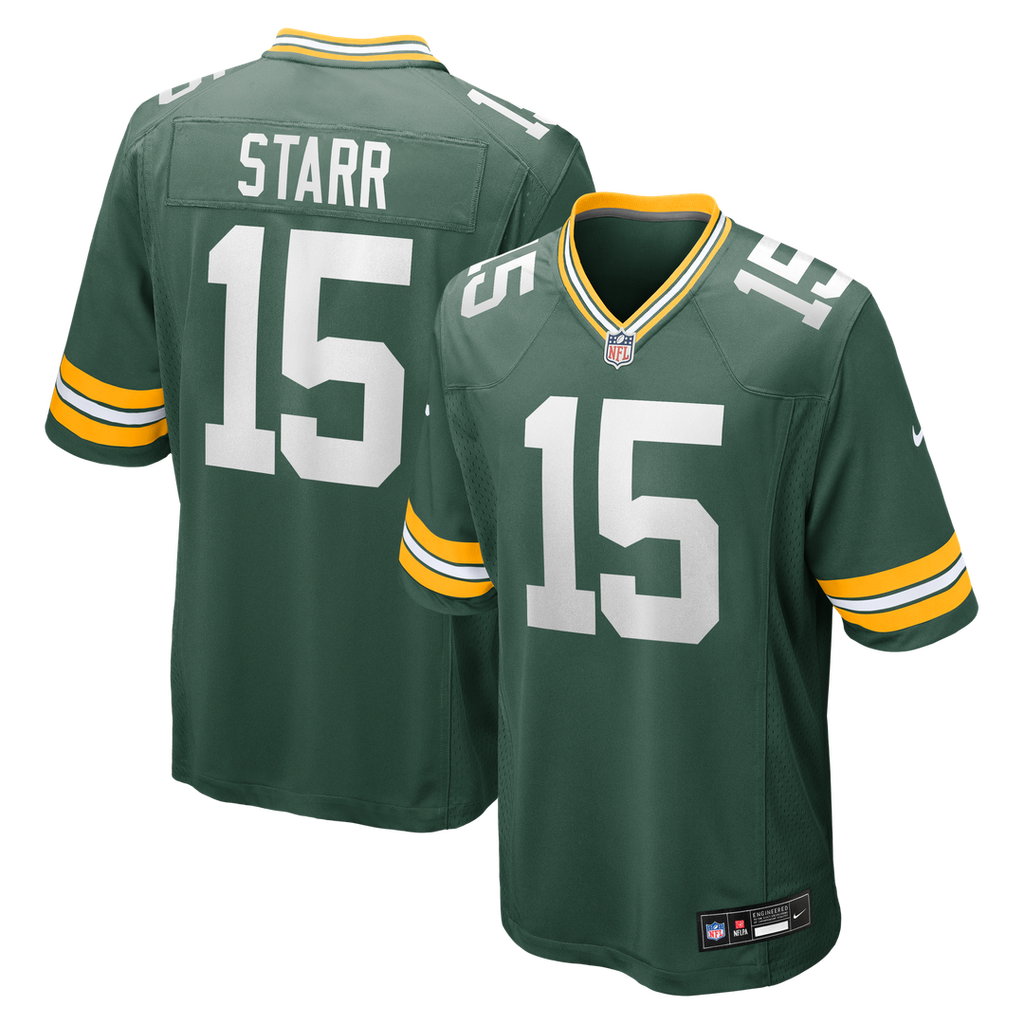 Green Bay Packers Bart Starr Nike Green Game Retired Player Jersey