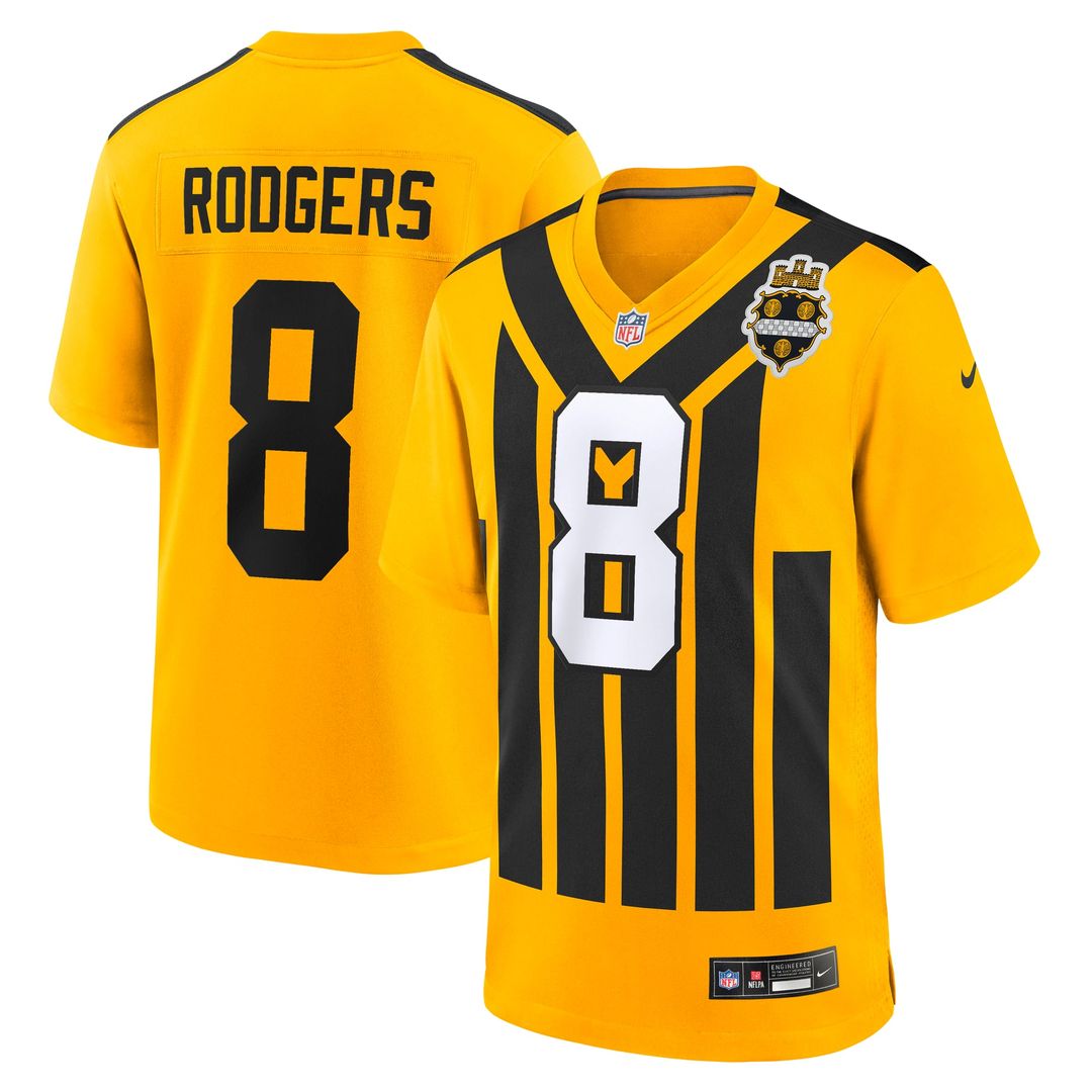 Pittsburgh Steelers Aaron Rodgers Nike Black Game Jersey