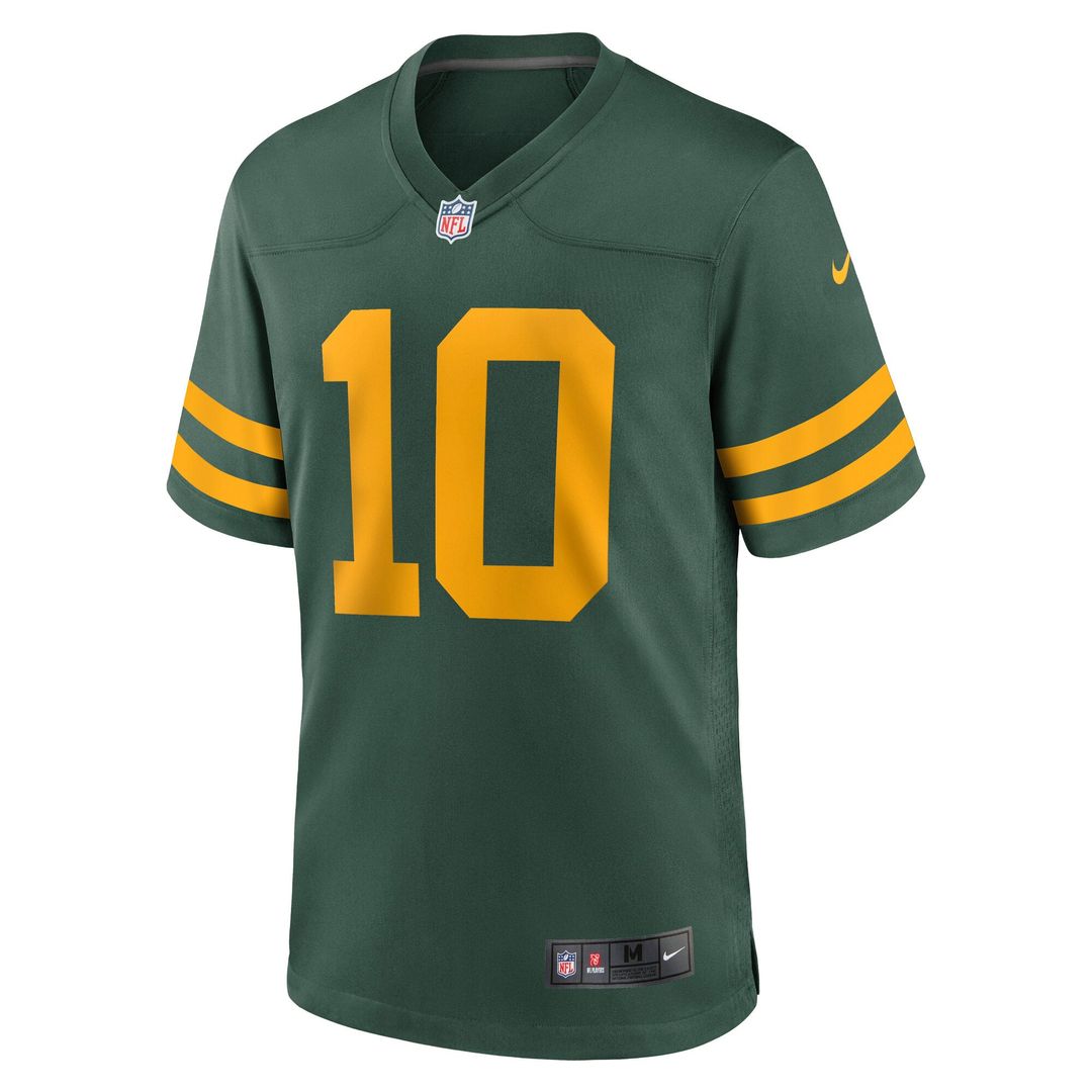 Green Bay Packers Jordan Love Nike Green Alternate Game Jersey