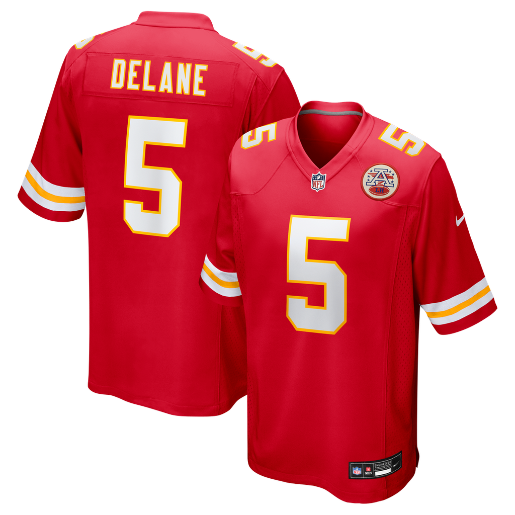 Kansas City Chiefs Mansoor Delane Nike Red Team Game Jersey