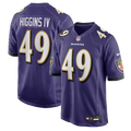 Baltimore Ravens Jay Higgins IV Nike Purple Team Game Jersey