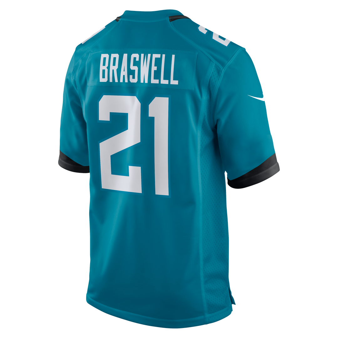 Jacksonville Jaguars Christian Braswell Nike Teal Team Game Jersey