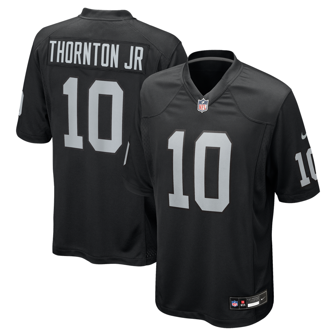 Las Vegas Raiders Dont'e Thornton Jr. Nike Black Team Game Jersey