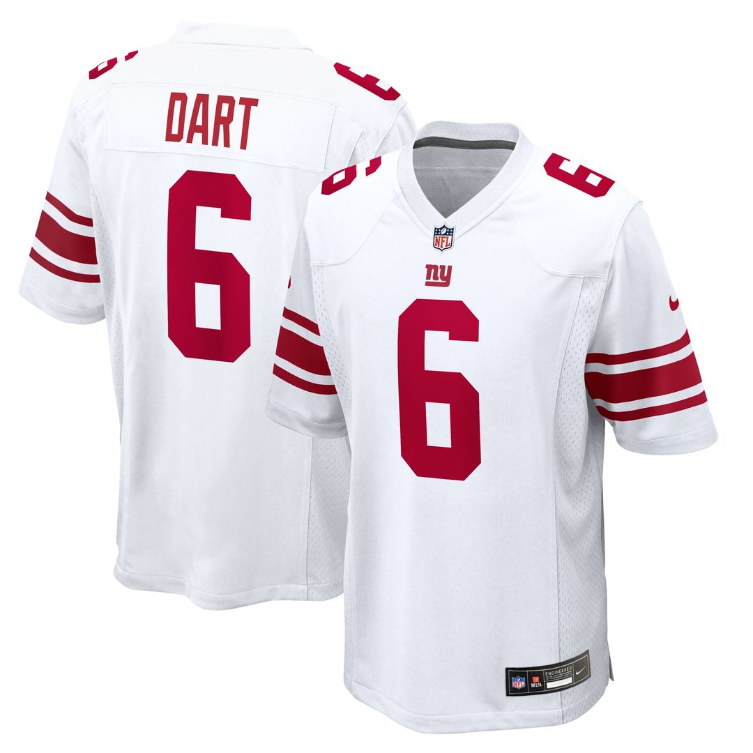 New York Giants Jaxson Dart Nike Red Alternate Century Red Game Jersey