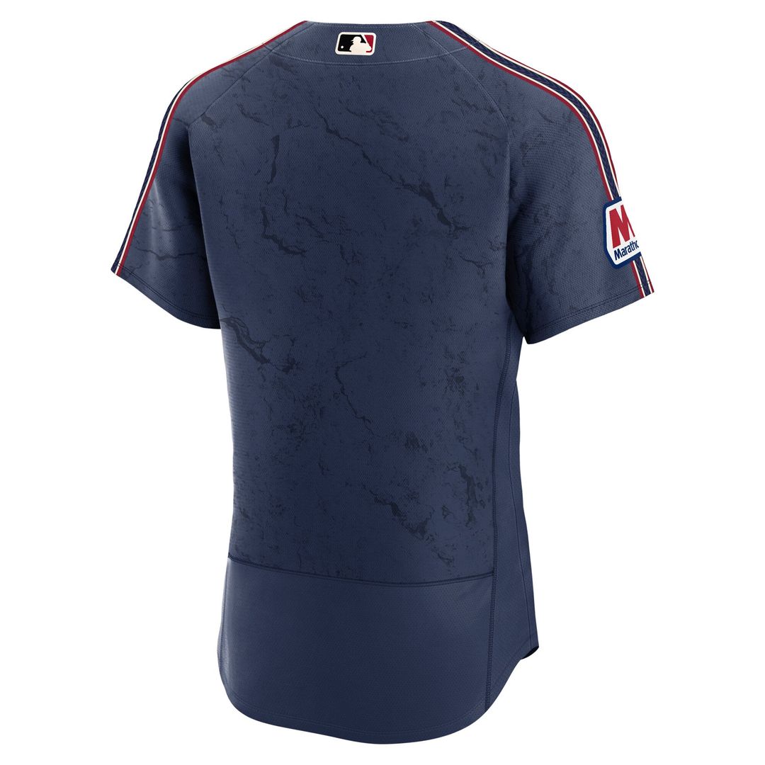 Cleveland Guardians Nike Navy City Connect Authentic Sponsor Patch Jersey