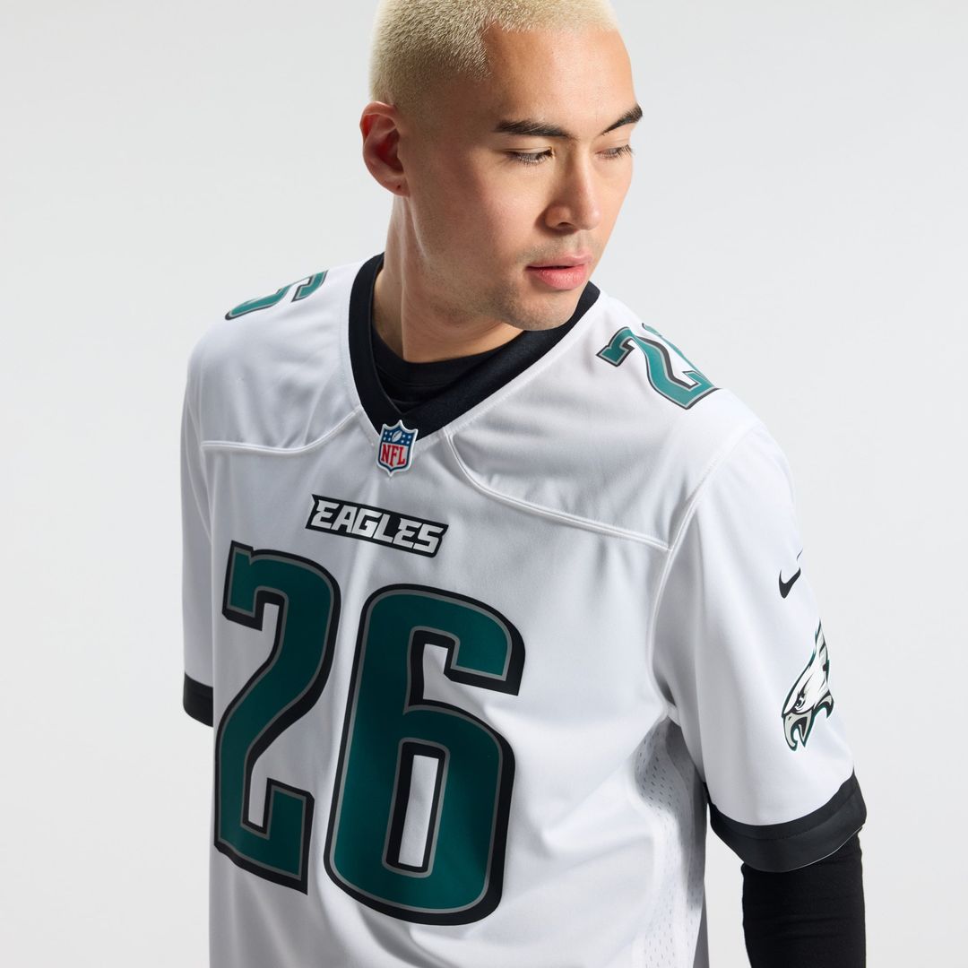 Philadelphia Eagles Saquon Barkley Nike Midnight Green Team Game Jersey