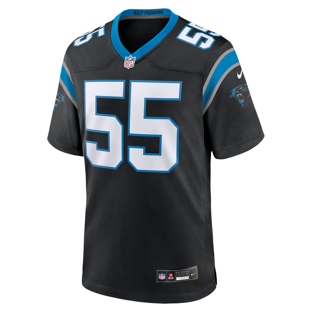 Carolina Panthers Devin Lloyd Nike Black Team Game Jersey