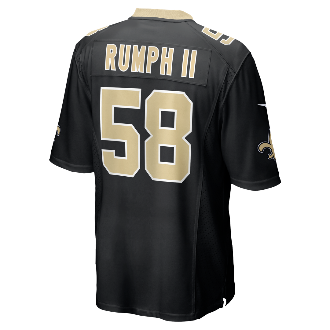 New Orleans Saints Chris Rumph II Nike Black Team Game Jersey