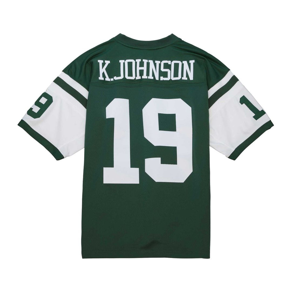 New York Jets Keyshawn Johnson Mitchell & Ness Kelly Green Legacy Replica Jersey