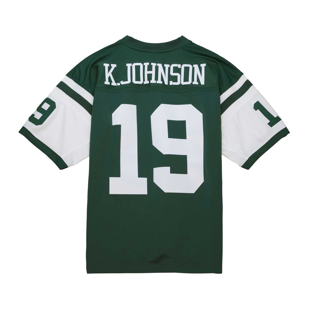 New York Jets Keyshawn Johnson Mitchell & Ness Kelly Green Legacy Replica Jersey