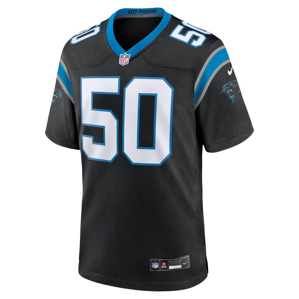 Carolina Panthers Robert Hunt Nike Black Game Jersey