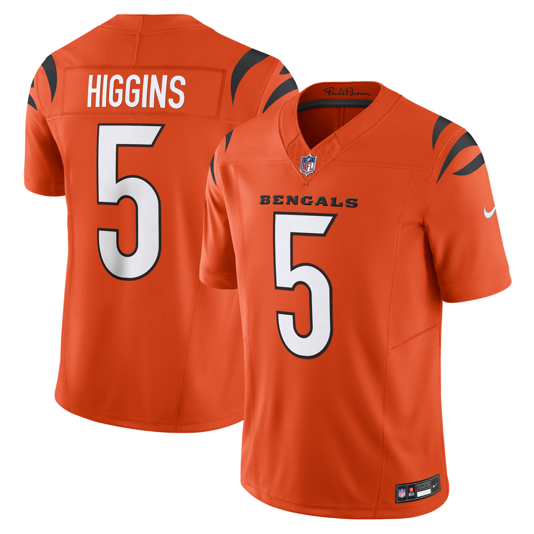 Cincinnati Bengals Tee Higgins Nike Orange Vapor F.U.S.E. Limited Jersey