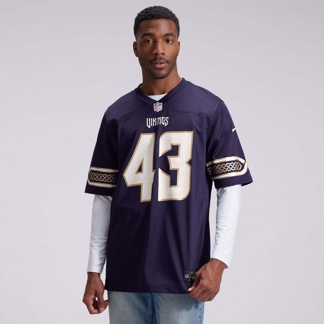 Minnesota Vikings Andrew Van Ginkel Nike Purple 2026 Rivalries Collection Game Jersey