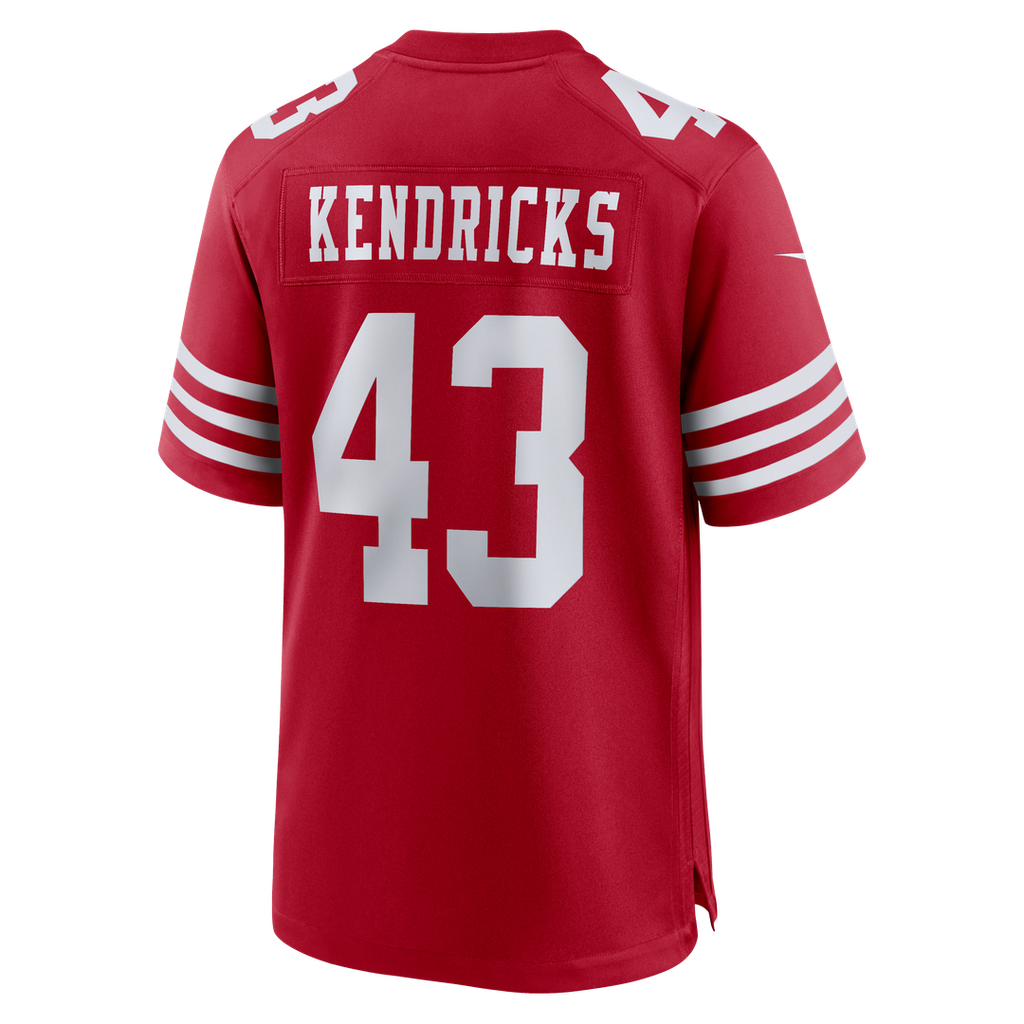 San Francisco 49ers Eric Kendricks Nike Scarlet Team Game Jersey