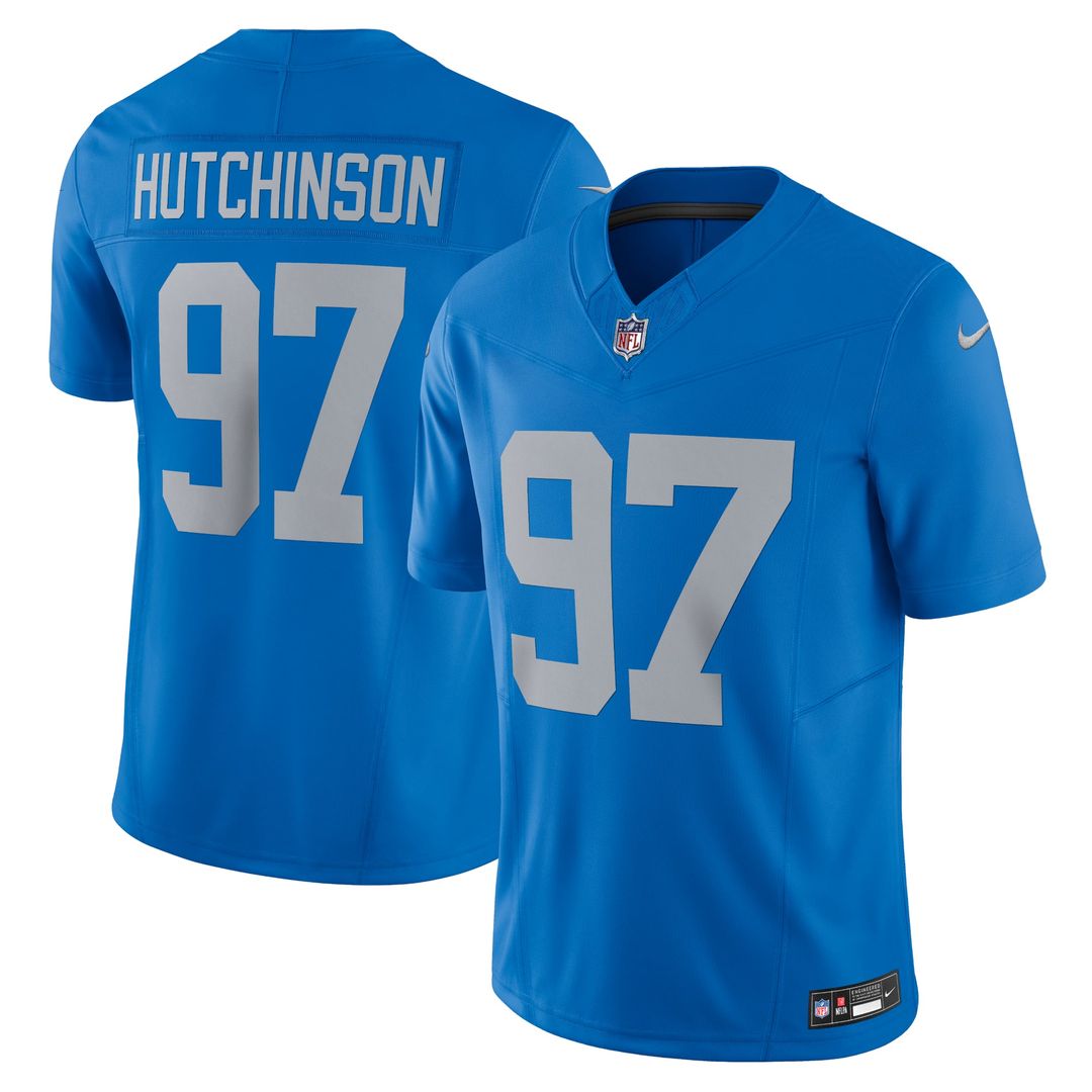 Detroit Lions Aidan Hutchinson Nike Black 2nd Alternate Vapor F.U.S.E. Limited Jersey