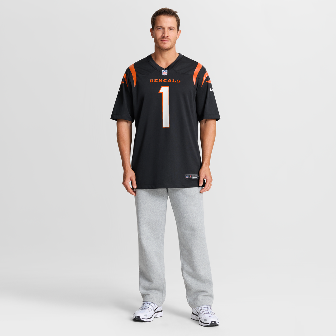 Cincinnati Bengals Number 1 Dad Nike Black Game Jersey