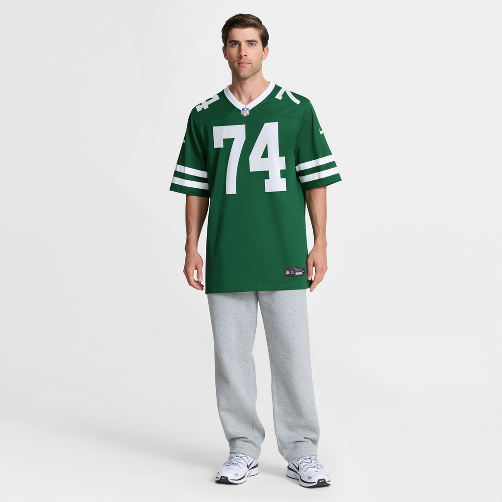 New York Jets Olu Fashanu Nike Gotham Green Player Game Jersey