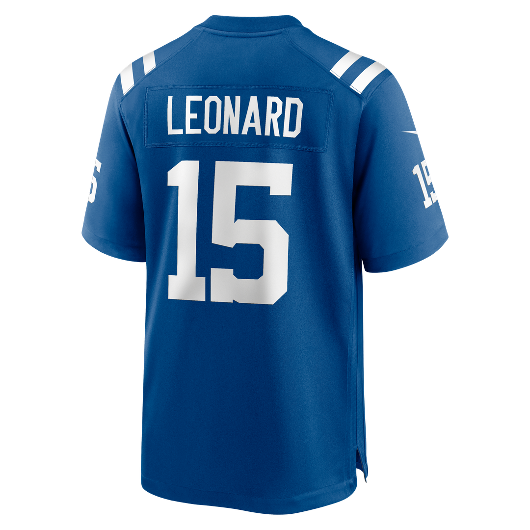 Indianapolis Colts Riley Leonard Nike Royal Team Game Jersey