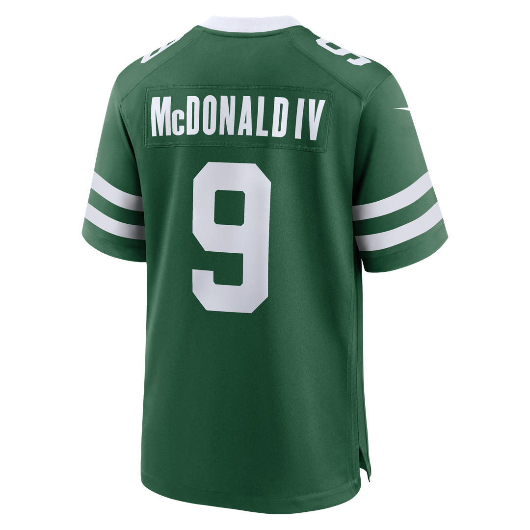New York Jets Will McDonald IV Nike Legacy Black Alternate Game Jersey