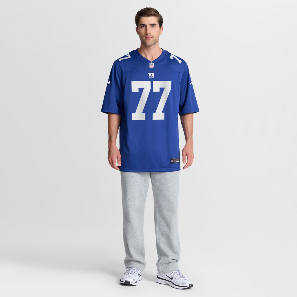 New York Giants Daniel Faalele Nike Royal Team Game Jersey