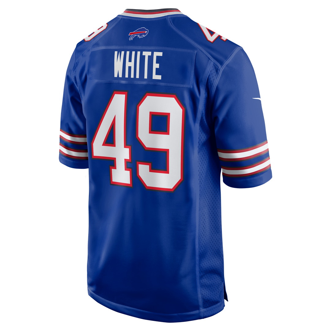 Buffalo Bills DaShaun White Nike Royal Team Game Jersey