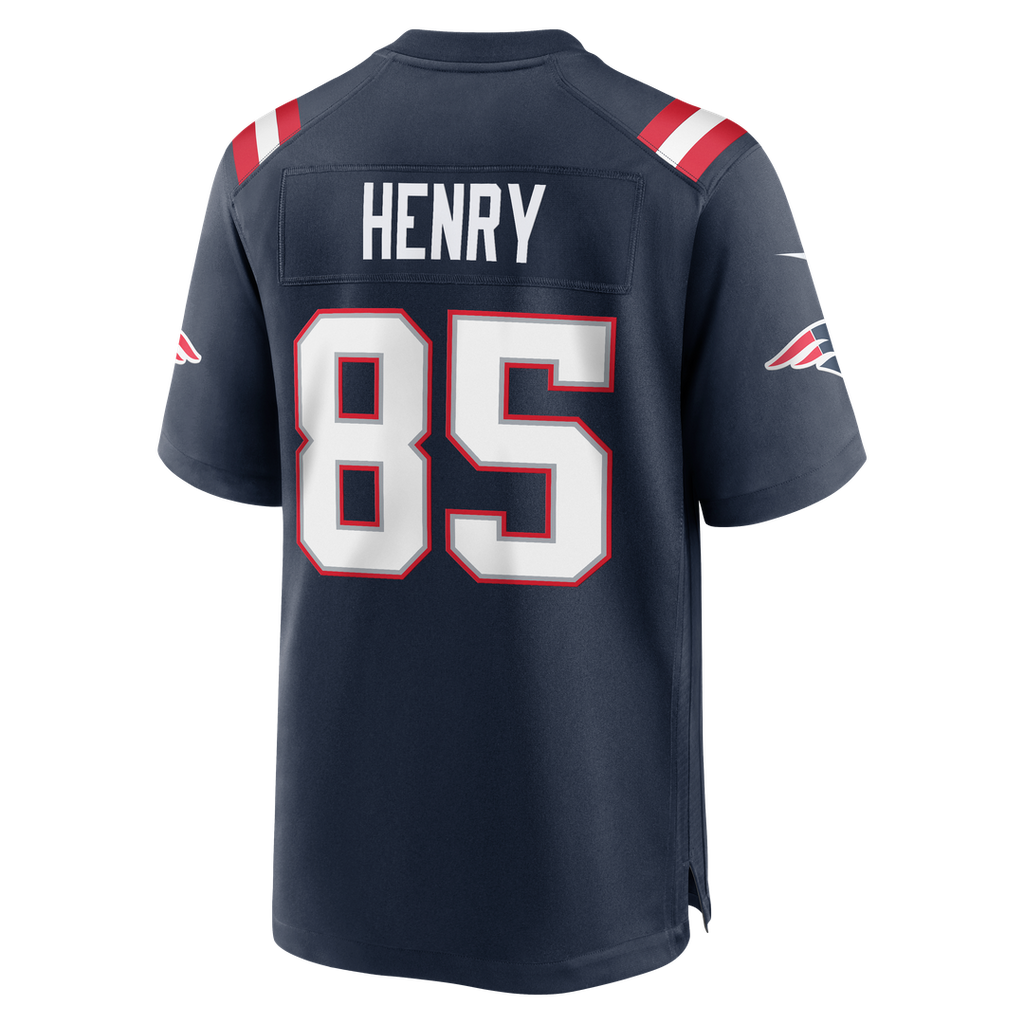 New England Patriots Hunter Henry Nike Navy Team Game Jersey