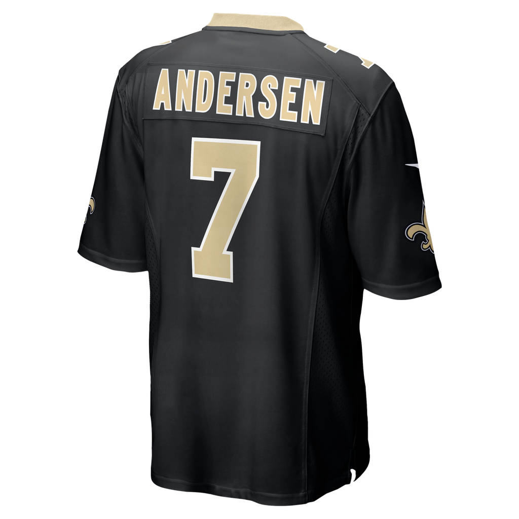 New Orleans Saints Morten Andersen Nike Black Game Retired Player Jersey