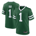 New York Jets Nike Legacy Green #1 Dad Game Jersey