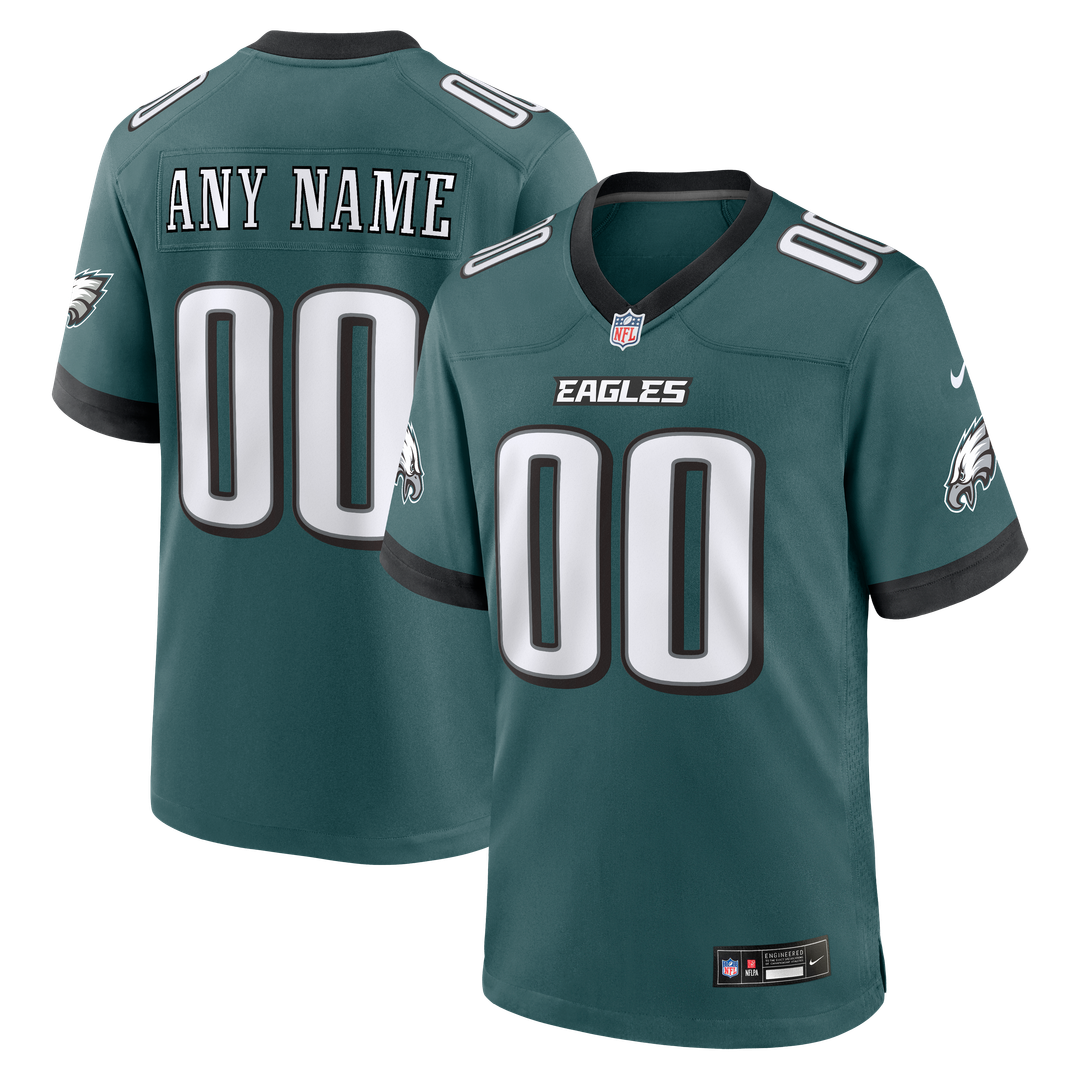 Philadelphia Eagles Nike White White Custom Game Jersey
