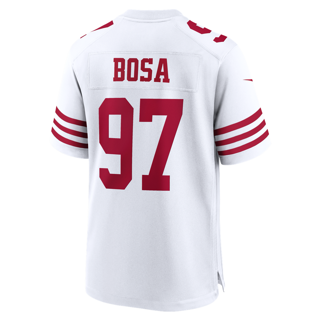 San Francisco 49ers Nick Bosa Nike Scarlet 80th Anniversary Game Jersey