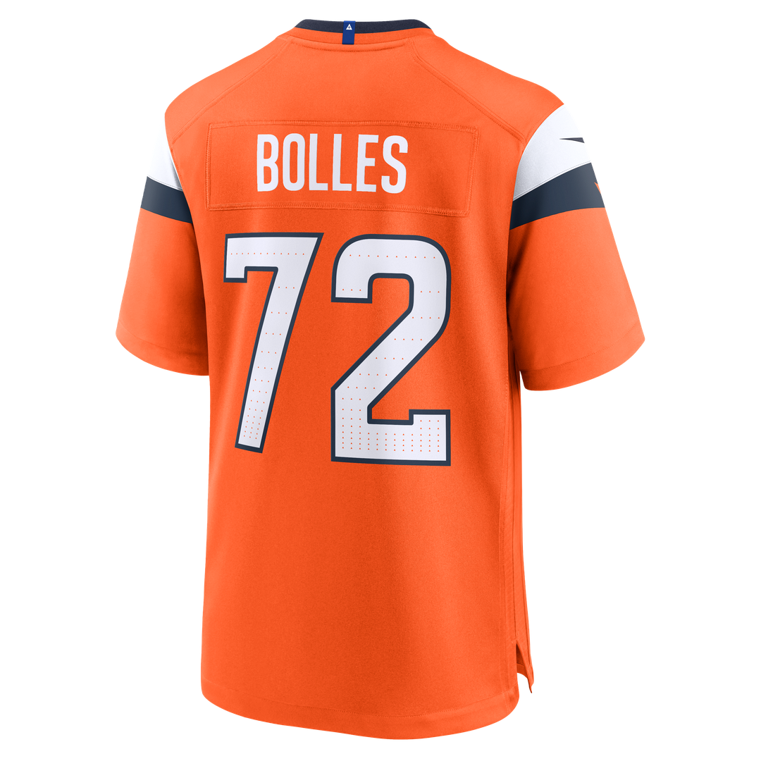 Denver Broncos Garett Bolles Nike Orange Team Game Jersey